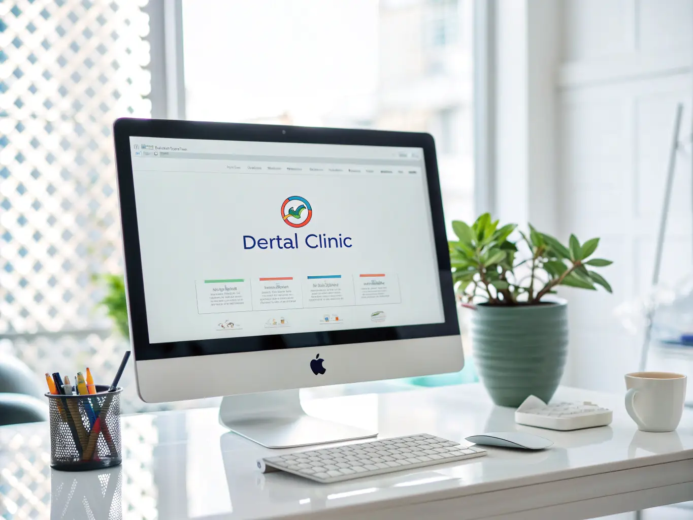 A search engine results page (SERP) showing a dental practice ranking high for relevant keywords, indicating successful SEO implementation.