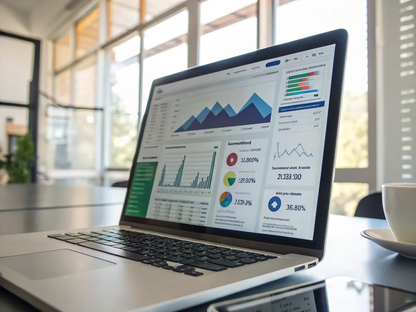 An image of a website's backend interface, showcasing SEO optimization tools and settings, with a focus on keyword analysis and performance tracking.
